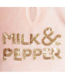 *SALE* Milk&Pepper | Velvet Sweater | Oslo | Pink